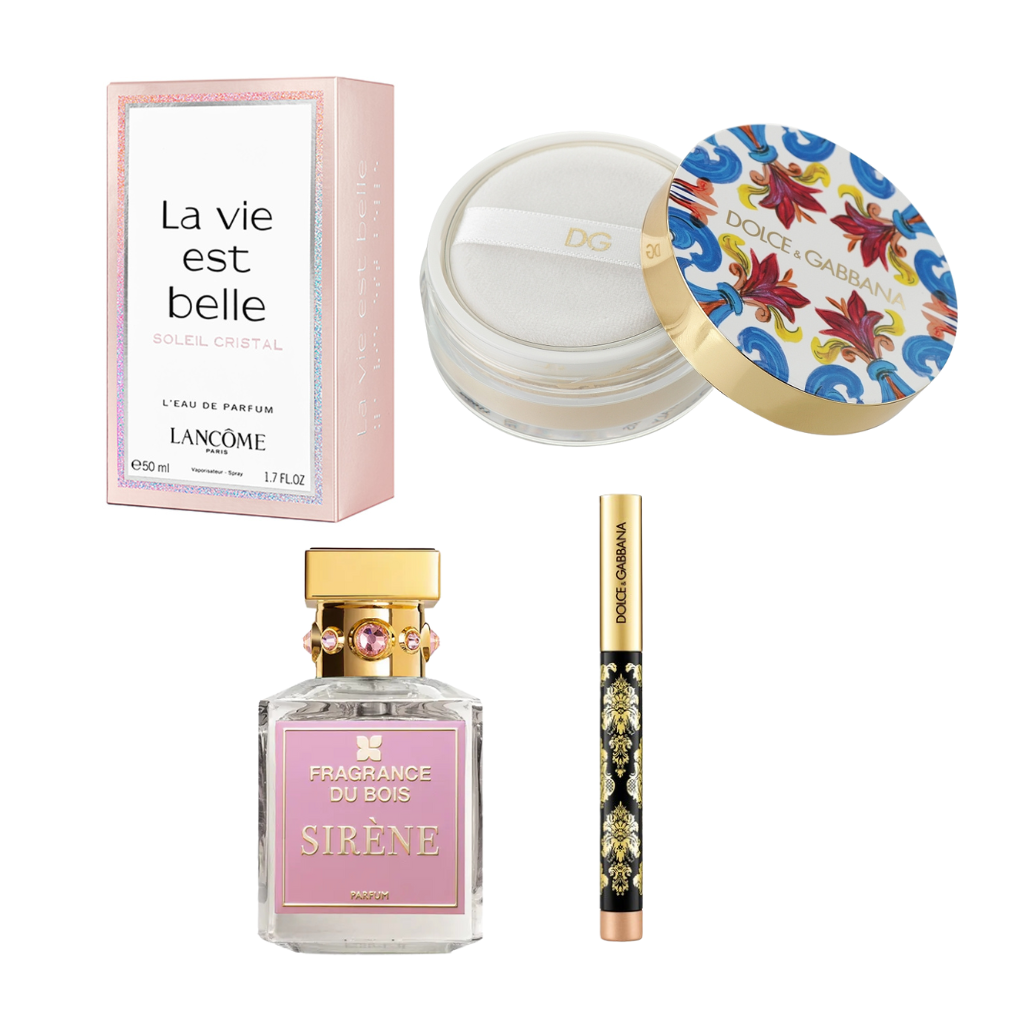 Fragrance du Bois Sirene 75ml + Lavieestbelle Soleil Cristal 50ml + Dolce Gabbana Solar Glow Sand